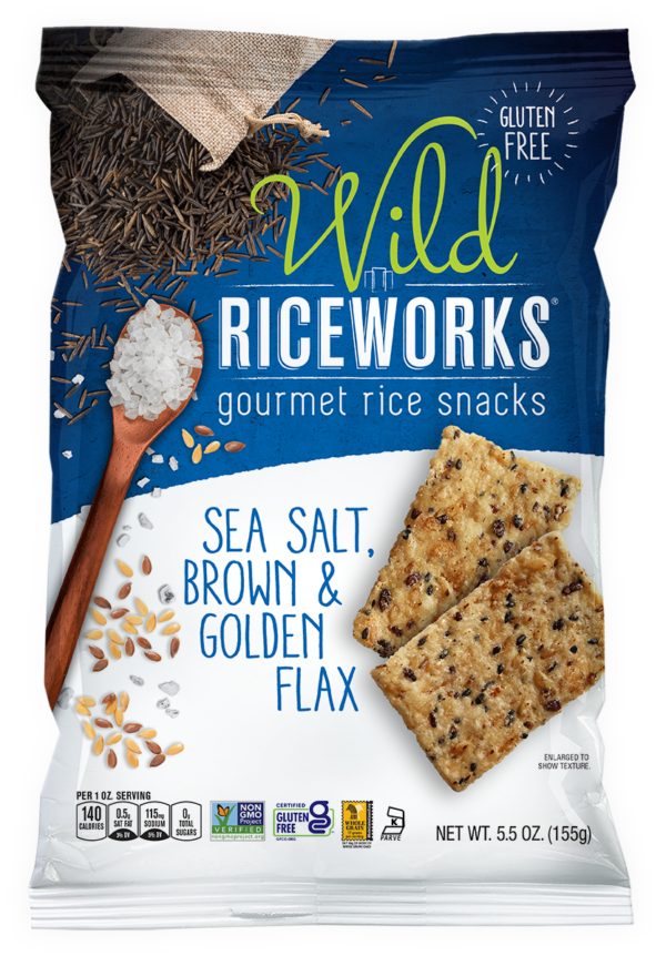 5.5oz Wild Riceworks Sea Salt, Brown & Golden Flax