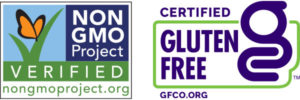 Non-GMO Project Verified. Gluten Free.