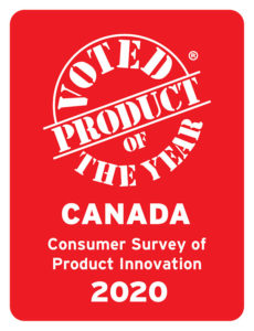 Voted 2020 Product of the Year Canada