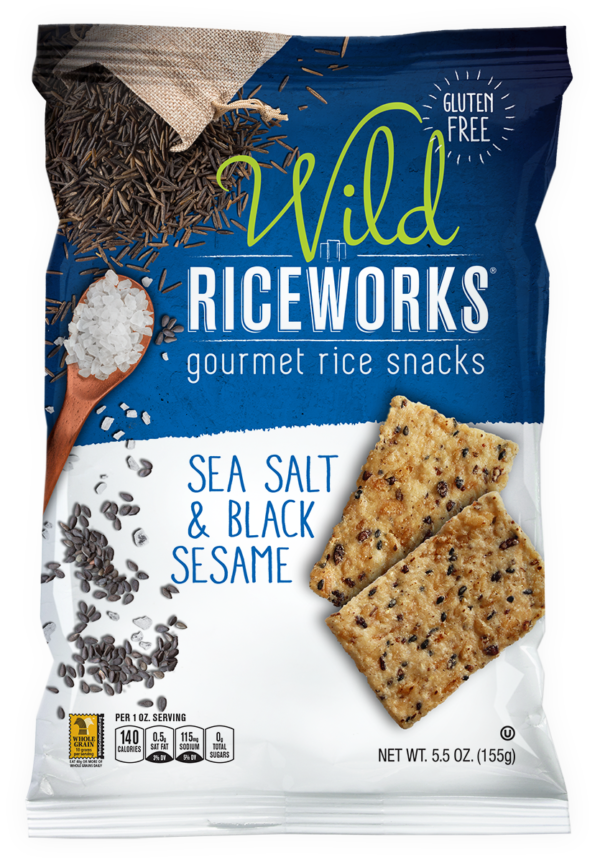 5.5oz Wild Riceworks Sea Salt & Black Sesame