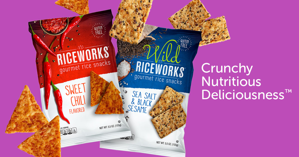 Whole Grain Gluten Free Rice Chips Riceworks