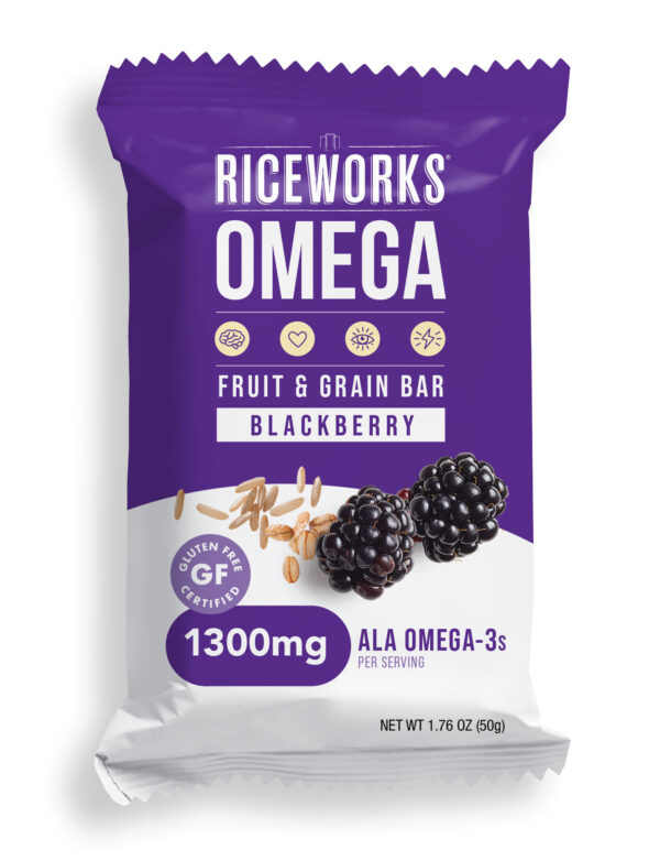 Riceworks Omega Fruit & Grain Bar - Blackberry