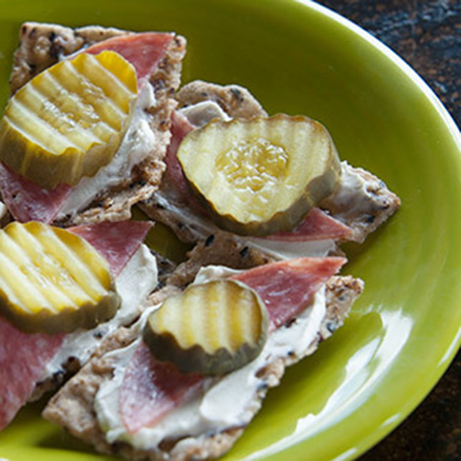 Cream Cheese, Salami & Pickle Riceworks