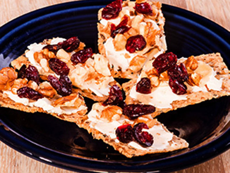 Cream cheese, Walnuts & Craisins