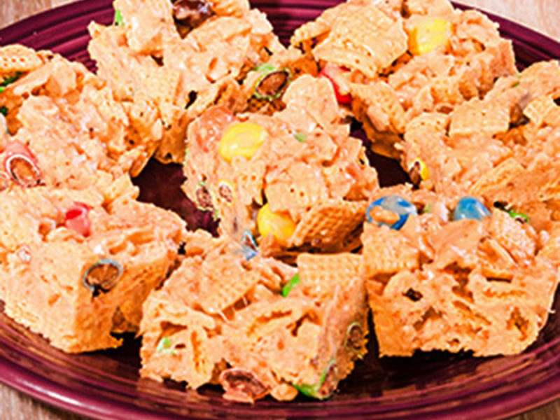 Gluten Free Snack Mix Squares