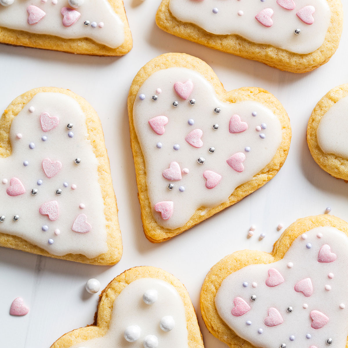 Heart shaped cookies