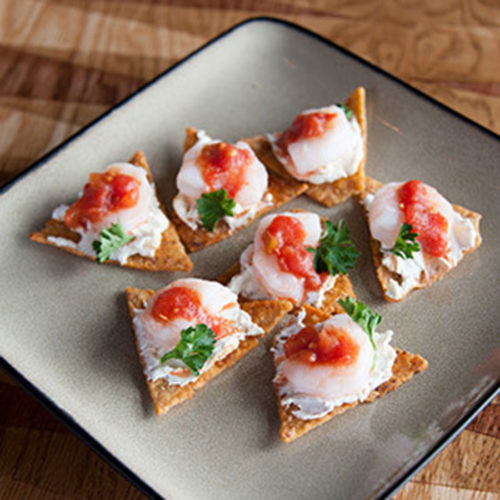 Goat Cheese, Shrimp & Fresh Salsa