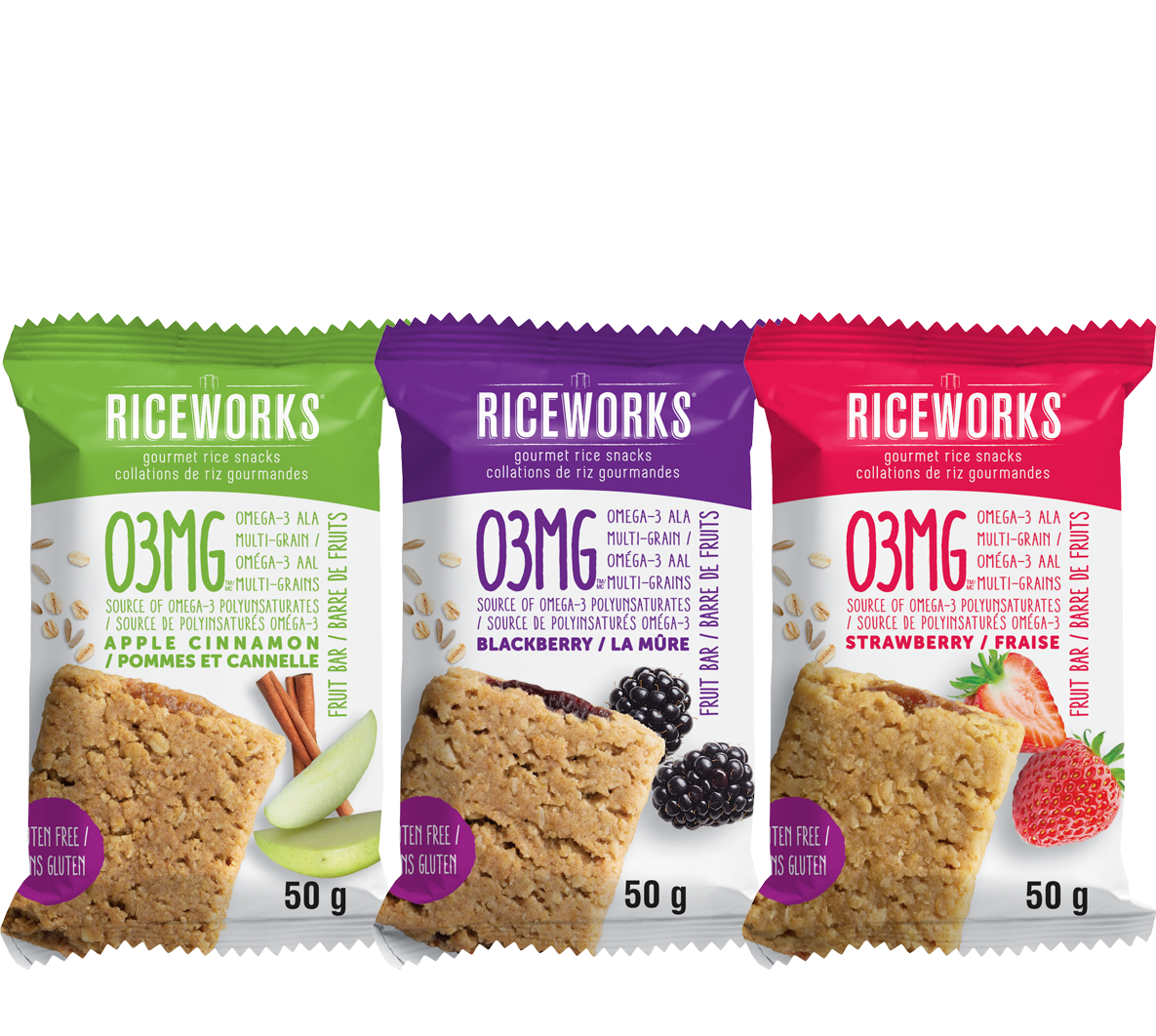 O3MG - Omega-3 ALA, Gluten-Free, Multi-Grain - Omega-3 Bars
