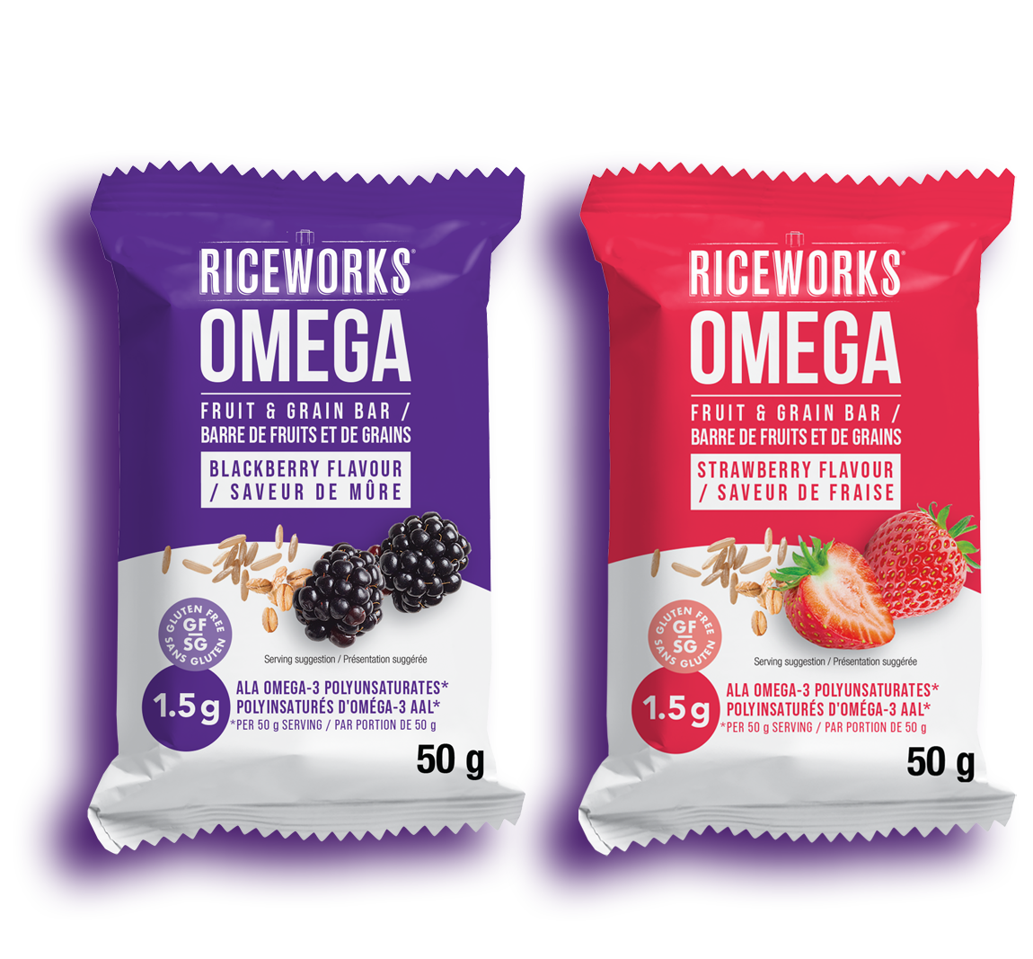 Gluten Free Rice Chips and Omega3 Bars Riceworks