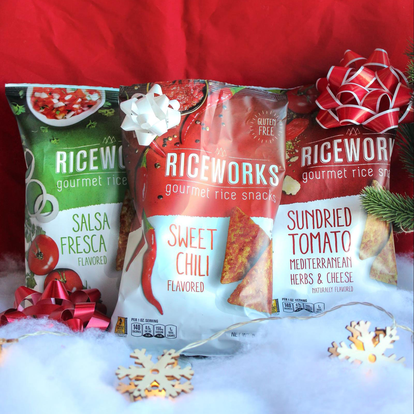 Riceworks Bags with ribbons and bows