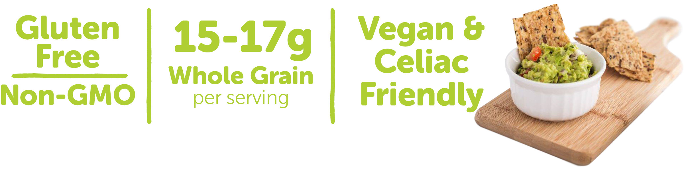 Gluten Free, 15-17g Whole Grain, Vegan & Celiac Friendly