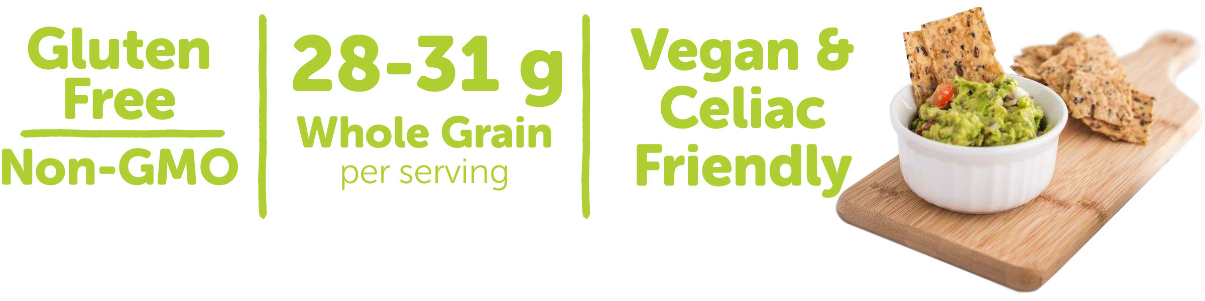 Gluten Free, 15-17g Whole Grain, Vegan & Celiac Friendly