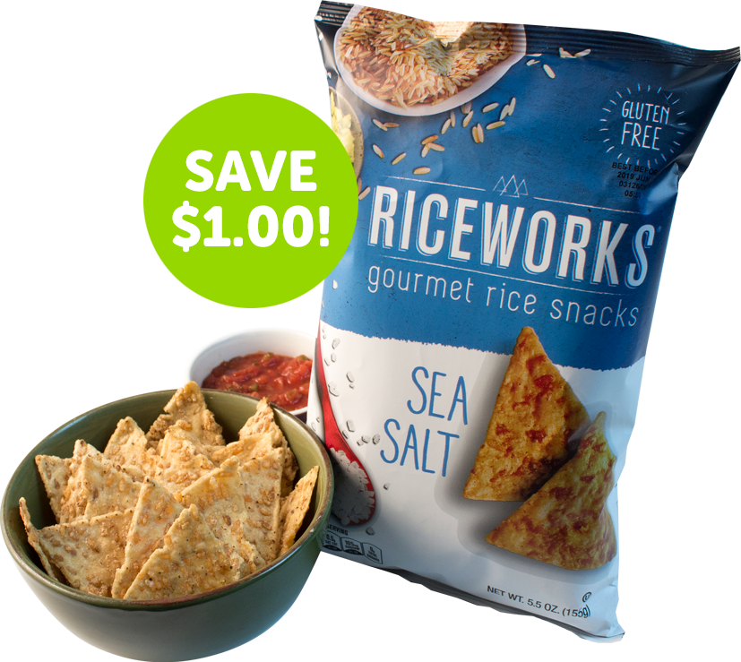 Gluten Free Rice Chips and Omega3 Bars Riceworks