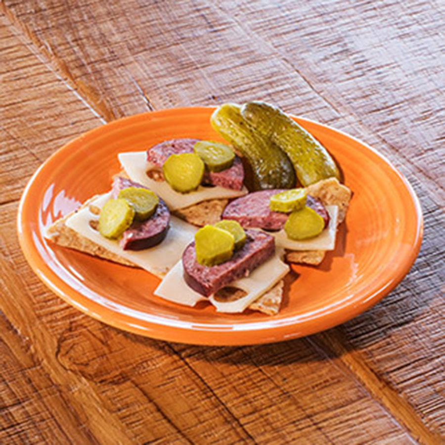 Summer Sausage, Swiss, Mustard & Pickle Riceworks