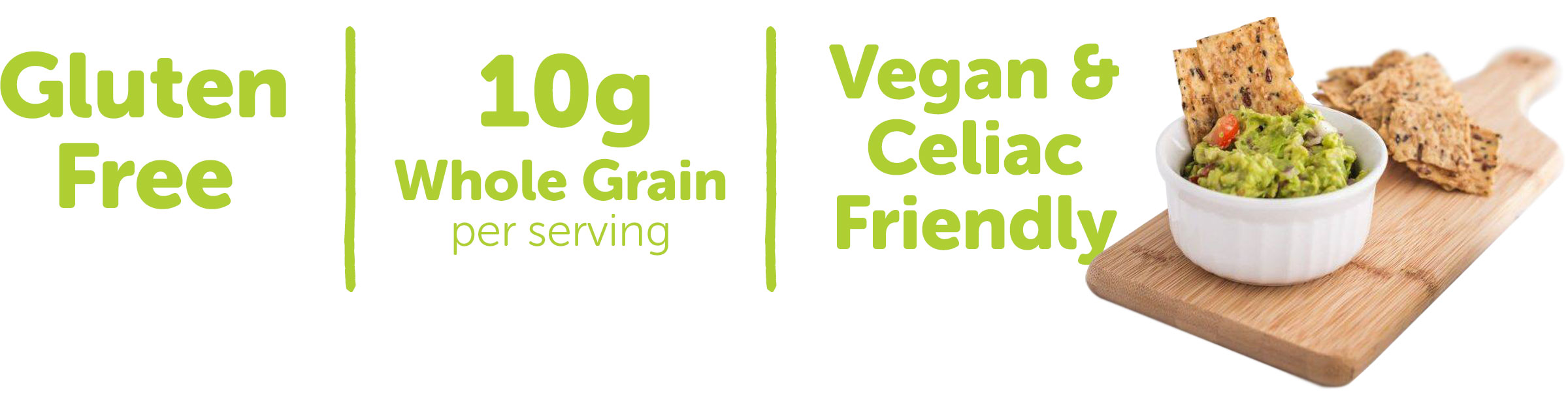 Gluten Free / 9g Whole Grain per serving / Vegan and Celiac Friendly
